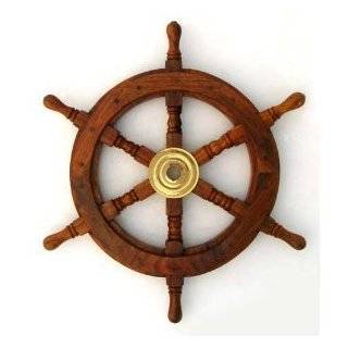 12 Wood Ship Wheel   Pirate Shipwheel   Nautical Decor