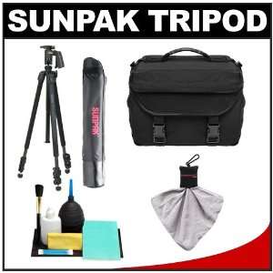  Sunpak Pro 423PX Carbon Fiber 3 Section Tripod with 