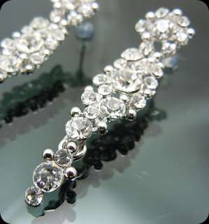 Vintage Swarovski Crystal Cluster Chandelier Earring  