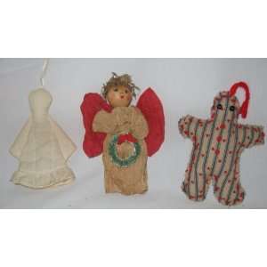  Set of 3 Country Christmas Ornaments 