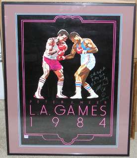 Muhammad Ali AUTOGRAPH framed Olympic Poster PSA/DNA  