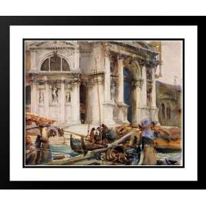   , John Singer 34x28 Framed and Double Matted Santa Maria della Salute