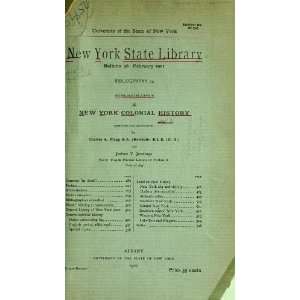  Bibliography Of New York Colonial History Charles Allcott 
