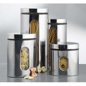  Set of 4 Stainless Steel Canisters