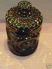 Carnival Glass Jar with Lid  