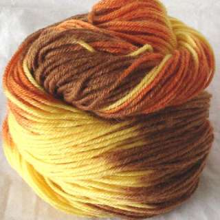 20 New 100% Hand Dyed Wool Yarn knitting worsted 50g  