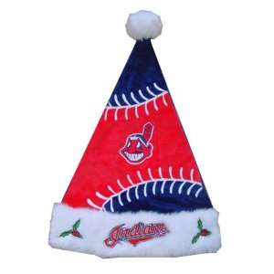  Cleveland Indians Colorblock Santa Hat