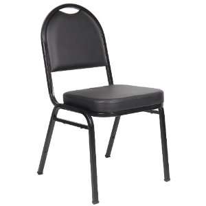  Boss Black Caressoft Banquet Chair