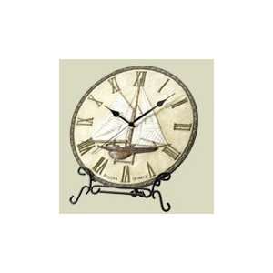  Bulova Sailboat Decorative Collection Table Clock   C3457 