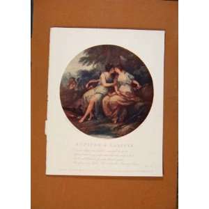   The Connoisseur Jupiter & Calista Antique Print Color