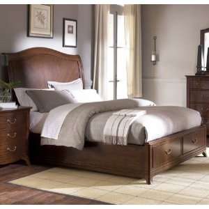 American Drew Cherry Grove New Generation Queen Low Profile Sleigh Bed 