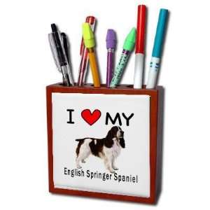   English Springer Spaniel Pencil Holder Desk Accessory
