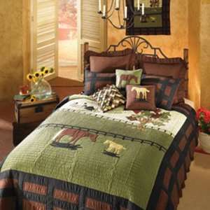 Donna Sharp Quilted Horse Farm 80908 Bed Quilt Throw 52 X 62
