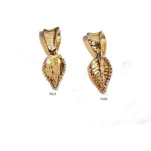  Bails Stone Mounting Gold Plated Md (Glue On) Leaf Q.5 