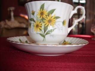 Royal Windsor Fine China Sunflower Cup & Saucer  