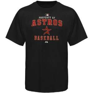 Houston Astros t shirt Majestic Houston Astros Youth Black Property 