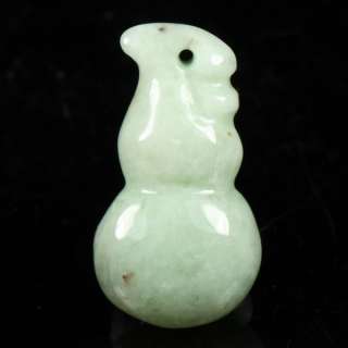   Carved Amulet Green Pendant 100% Natural Chinese A Jade Jadeite  