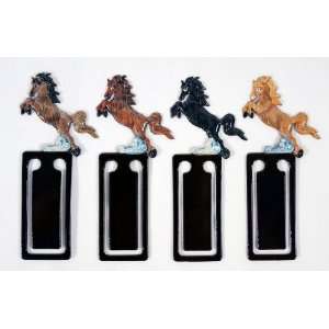  Wholesale Pack Handpainted Assorted Running Horse Bookmark 
