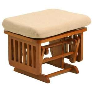   Craft Matching Ottoman for Traditional Glider, Cognac/Beige Baby