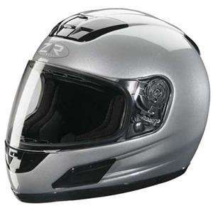  Z1R Viper Solid Helmet   Medium/Silver Automotive