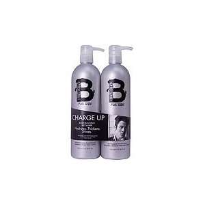  TIGI B For Men Charge Up Thickening Shampoo & Conditioner 