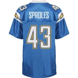 #43 Darren Sproles Light Blue Jerseys Authentic Football Jersey 