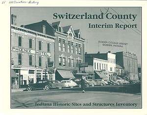 Switzerland County Vevay Posey Moorfield Indiana History Photo Book 