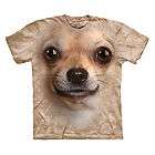 NEW THE MOUNTAIN CHIHUAHUA FACE DOG PET ADULT T SHIRT SIZE EXTRA LARGE 