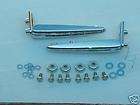 1950 50 FORD CHROME TRUNK HINGES W/ GASKETS NEW PAIR