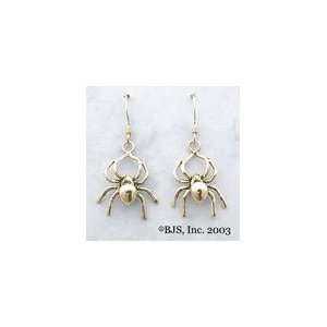  Spider Earrings, 14k Yellow Gold, 14k Yellow Gold Ear Wires, Spider 