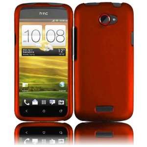 Orange Rubberized Coating Snap on Hard Skin Shell Protector Faceplate 