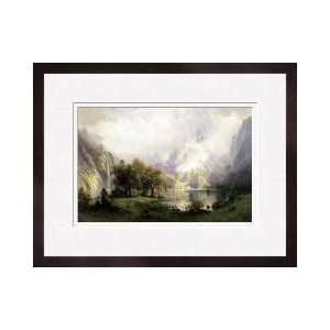  View Of Rocky Mountains Framed Giclee Print