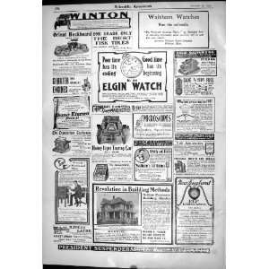  Advertisement Winton Car Elgin Watch Harmon Munn Chair
