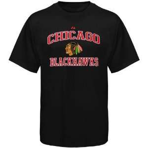  Blackhawk T Shirts  Majestic Chicago Blackhawks Black Heart & Soul 