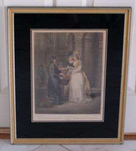 ANTIQUE PRINT FRAMED CRIES OF LONDON   PLATE 3  