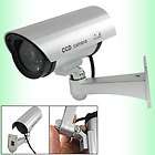 Battery Operated Ceiling Wall Security Camera Black Silver Tone