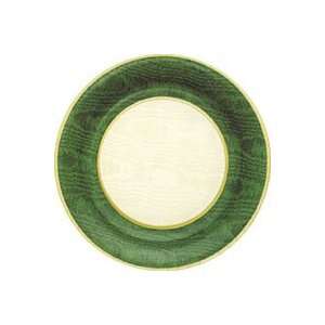  Moiree Green 10.5 inch Paper Christmas Party Plates 