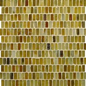  Marigold 1/2 x 1 Brown Pool Frosted Glass Tile   16362 