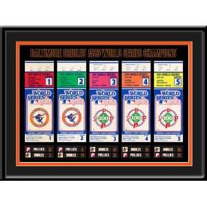  1983 World Series Tickets to History Framed Print 