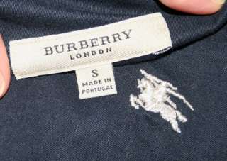Mens Navy BURBERRY LONDON Oxford Dress Shirt Small S  