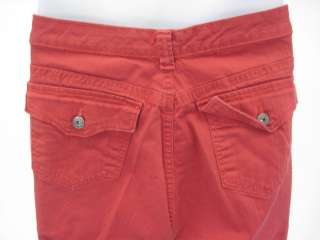 GLORIA VANDERBILT Red Denim Cropped Jeans Pants Size 18  