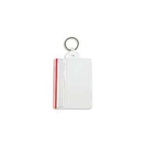  Vertical Sealable Holder with Key Ring Attachment Office 