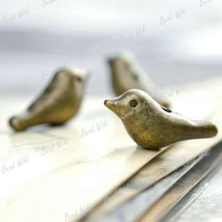 30 Antique Brass Vintage Bronze Animal Bird Spacer Bead Findings 
