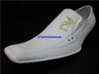 ALDO Mens White Dress Casual Designer Shoes Loafers  