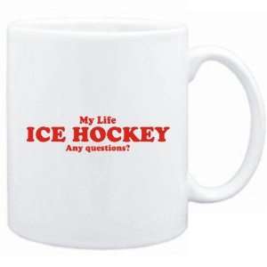  New  My Life Ice Hockey  Any Questions ? Mug Sports 