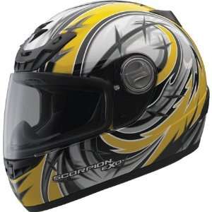  Scorpion EXO 400 Sting Full Face Helmet X Large  Yellow 