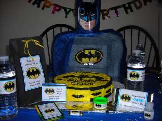 Batman Personalized Party Printables Pack