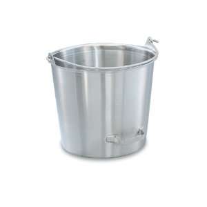 Vollrath Tapered S/S 14.75 Qt. Dairy Pail w/ Side Tilting Handle