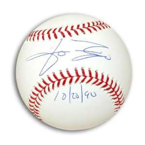 Jose Rijo Autographed MLB Baseball Inscribed 10/20/90  