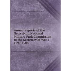  of the Gettysburg National Military Park Commission to the Secretary 